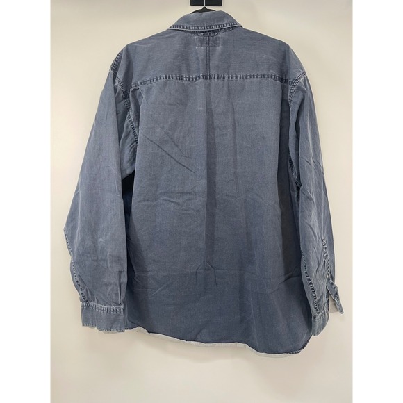 Columbia Sportswear Company Men's XL Blue Denim Workwear Shirt - Picture 2 of 5